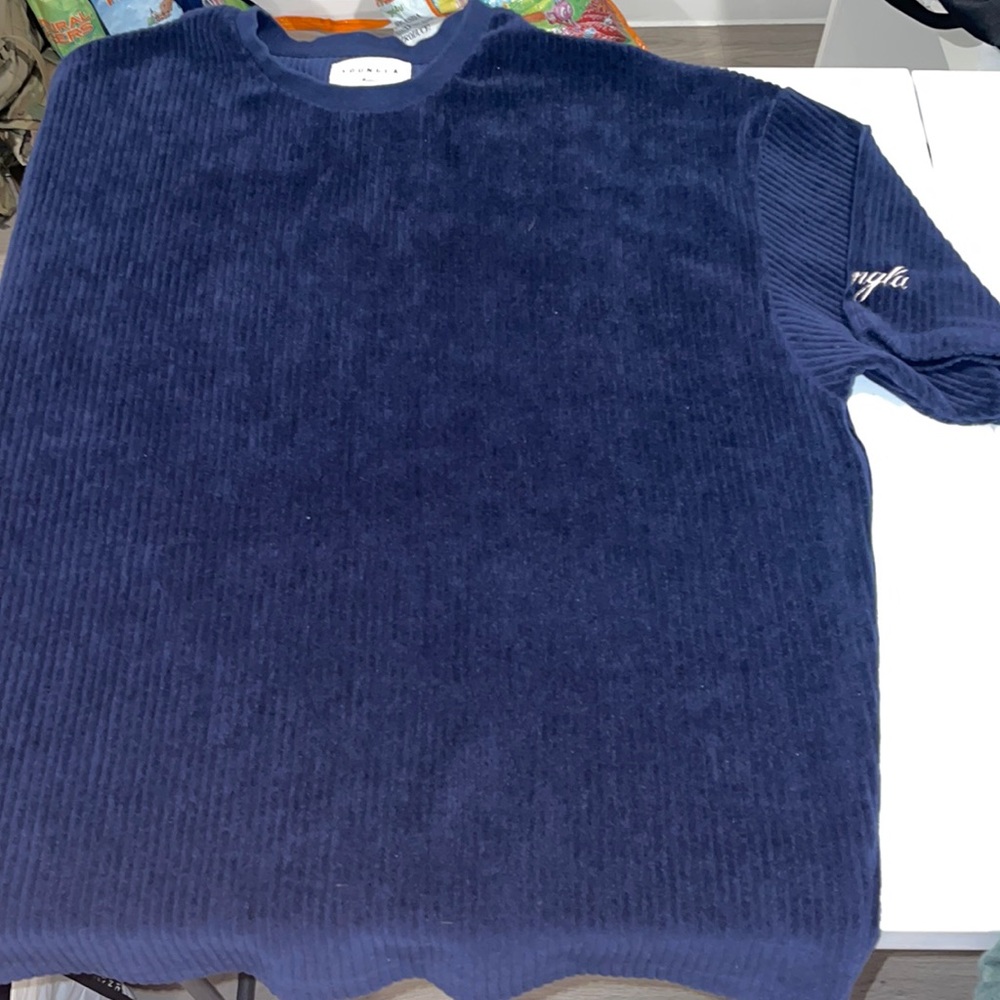 YoungLA 421 Corduroy SuperSize Tee, Navy